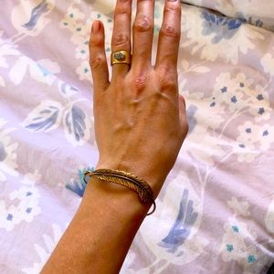 Alex and Ani feather bangle